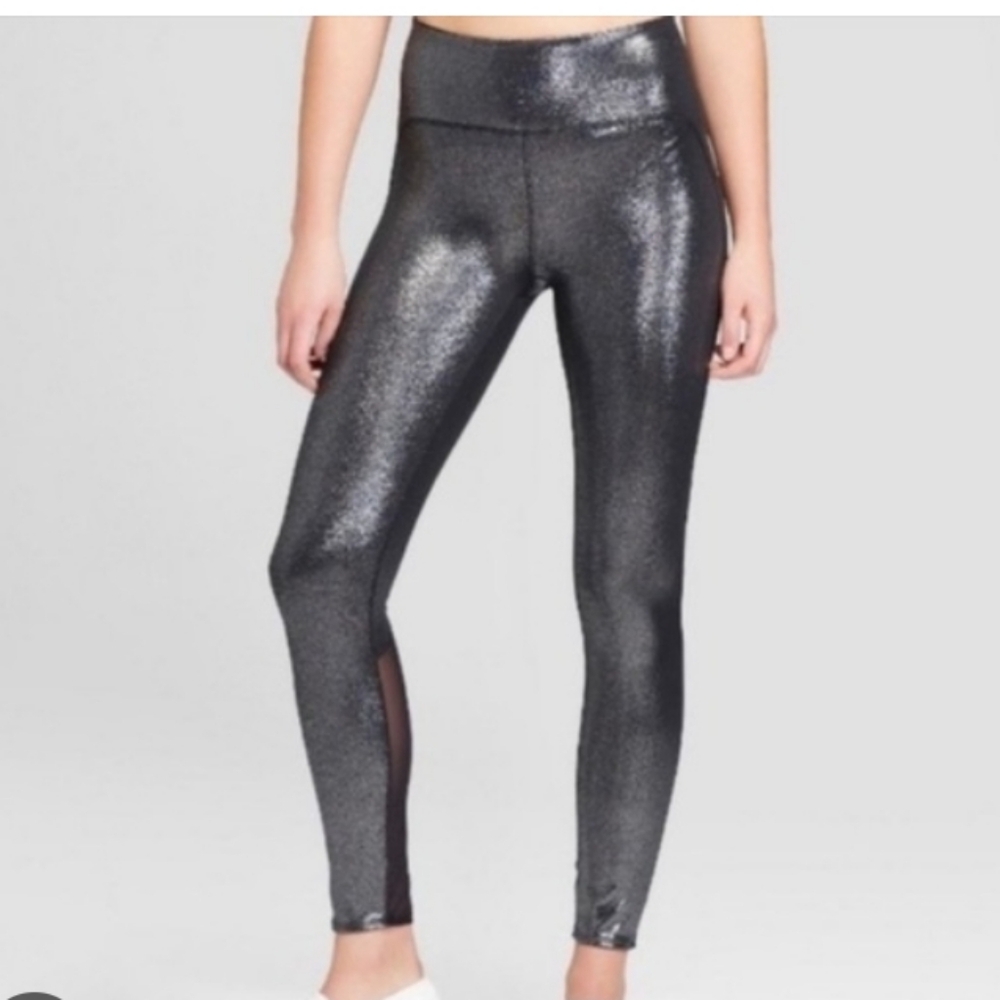 Joylab Shiny Metallic Leggings Sz-M